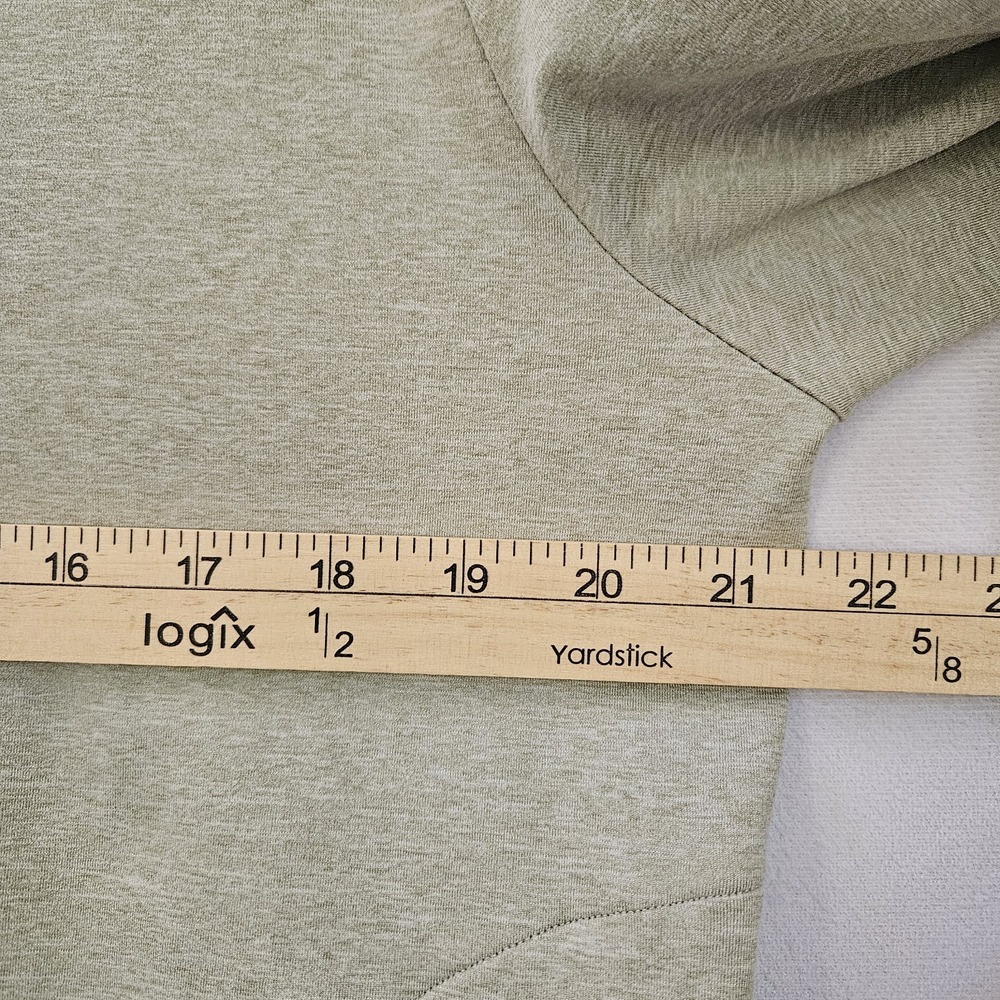 Everlane Sweater Mens L Lt Green Pullover Hoodie Long Sleeve Stretch Zip Pocket‎ - Picture 4 of 13